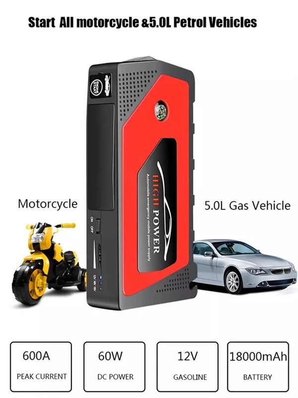 12V 99800mAh Jump Starter Multifunction Portable Emergency Booster Pack Battery for Car