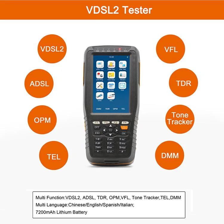 X-5008 High Quality VDSL Tester (ADSL/ADSL2/VDSL/VDSL2/DMM/TDR)