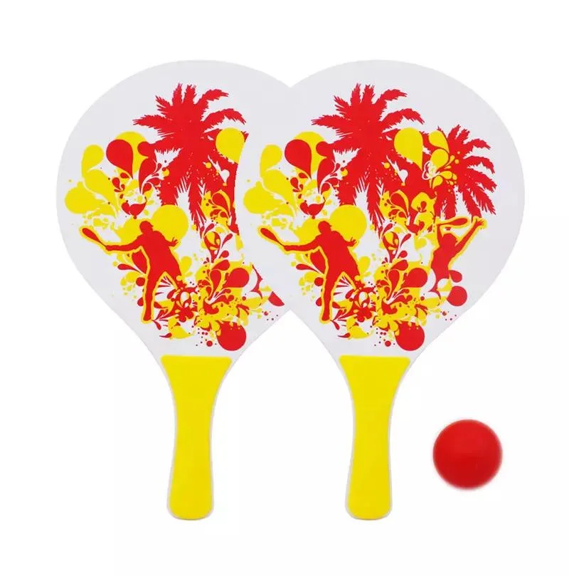 High Quality Cheap Price 38*24*0.8cm Color Printing MDF Wooden Beach Racket