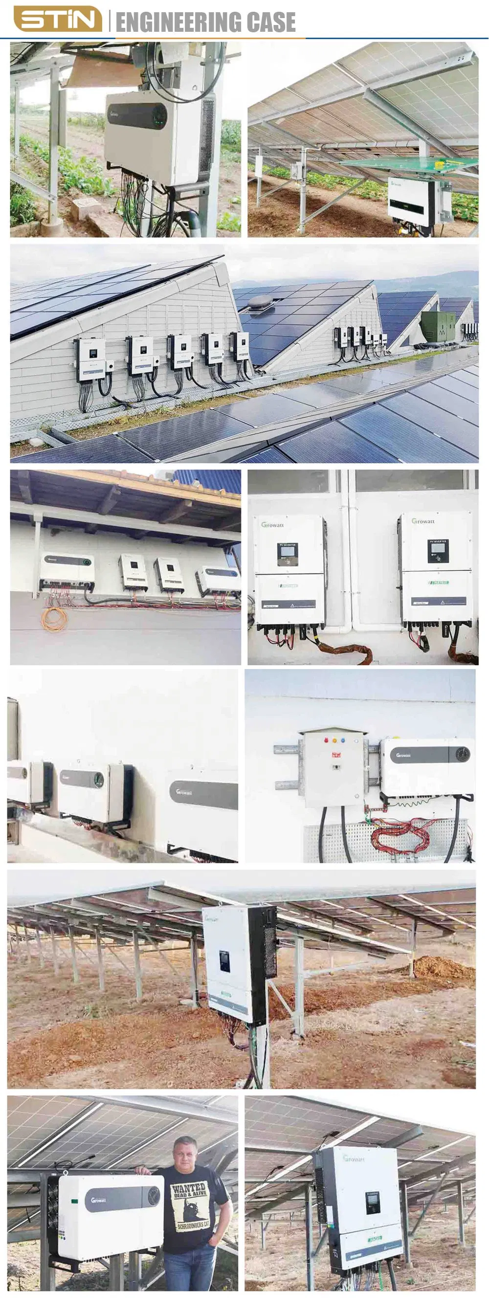 Complete Household Large Blue PV Energy Storage for Three Bedroom House Battery 5kw Solar System on Grid