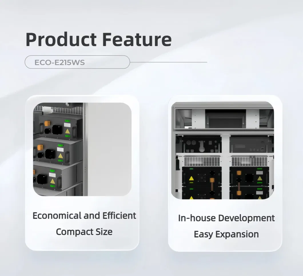 Industrial and Commercial 215kwh Air Bess Solar Energy Storage Lithium Ion Battery System Solution Container