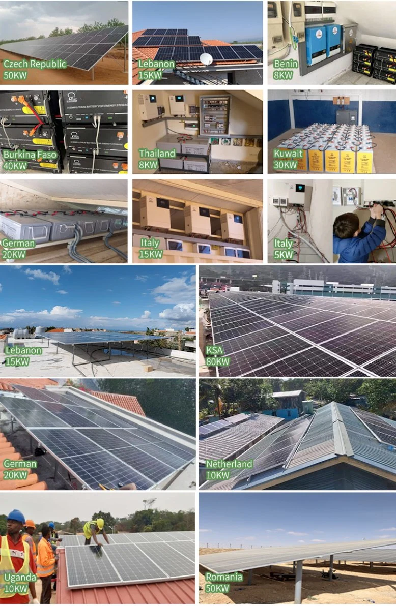 6kw 10kw 15kw 20kw 30kw 50kw Customized Lithium Battery Hybrid off Grid Solar Storage Energy Home Generator Panel Cleaning Portable PV Power Tracking System