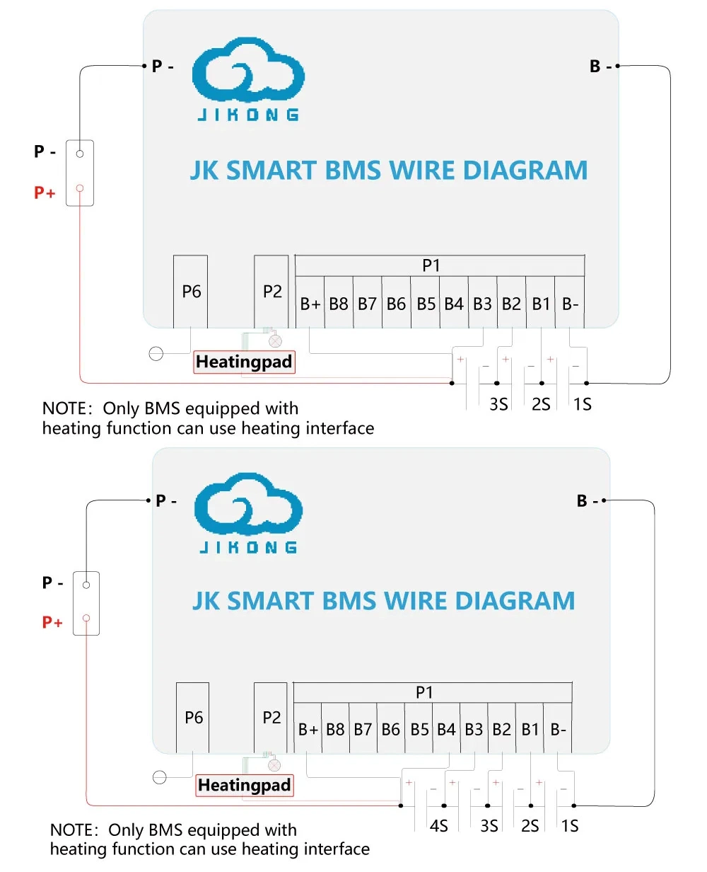 Smart Jk BMS Active Balance Current 1A 2A Bluetooth 4s 6s 7s 8s 12s 16s 20s 24s BMS Jk Inverter 48V 100A 15s
