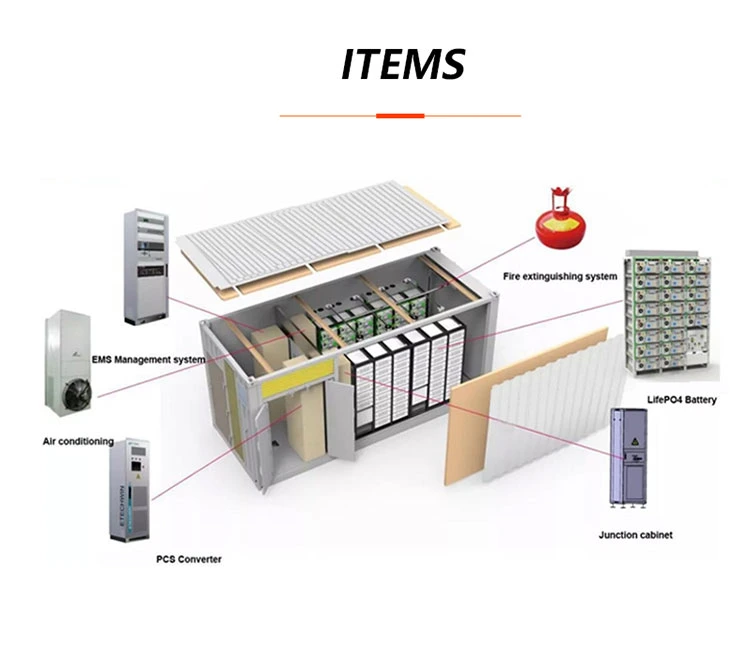 Intelligent Management of Customized Ess Container Energy Storage System for 372kwh 1p416s Large Battery