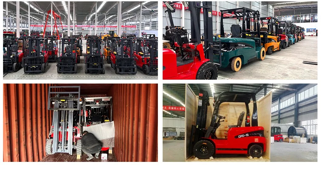 Material Handling Equipment Forklift 2t 3t 4t 5t Capacity Battery Operated 4 Wheel Drive Electric Forklift