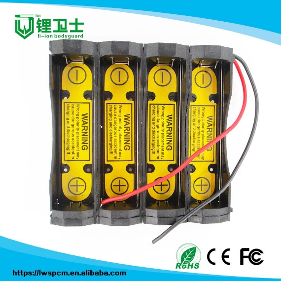 1s 2s 3s 4s 18650 Battery Holder +BMS, Max 4A