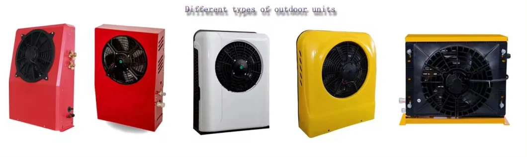 Split Car Air Conditioner 24V Metal Outdoor Unit Air Conditioning Set 12V Truck Air Conditioner