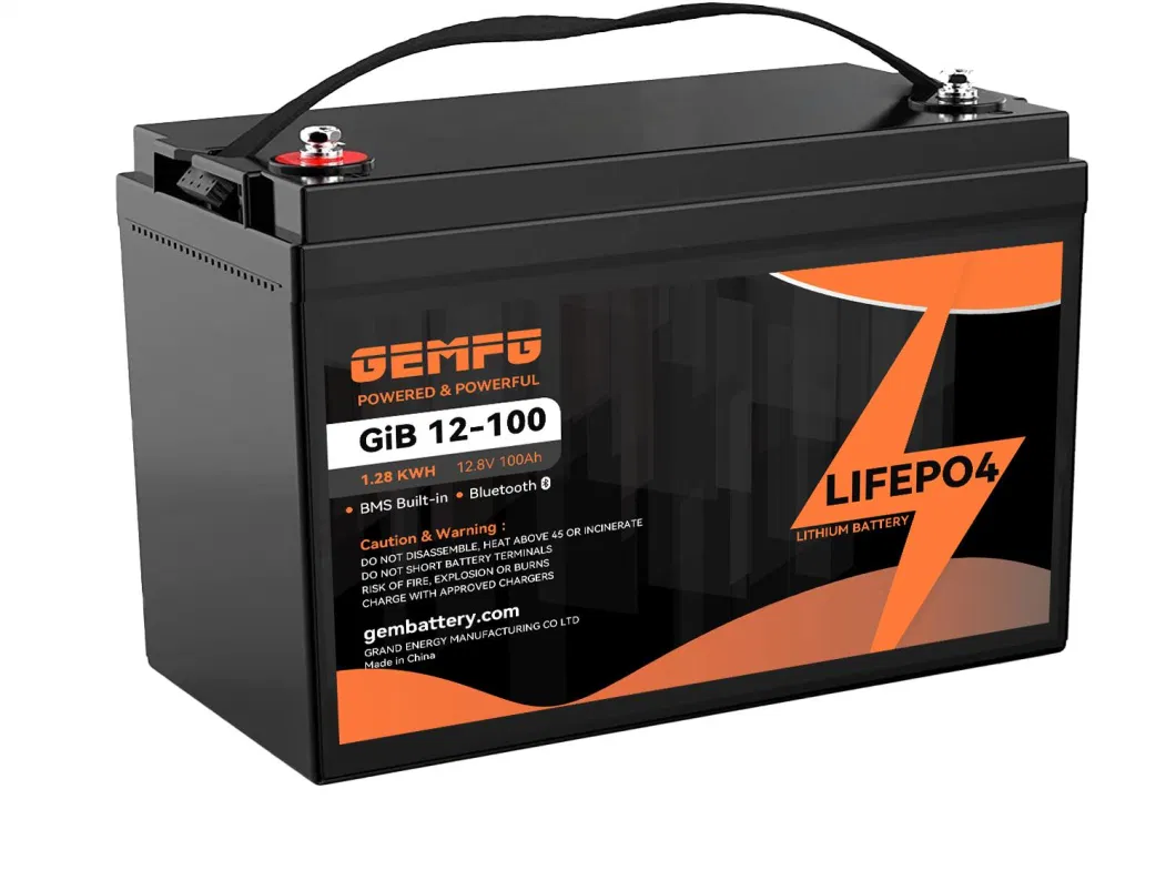 GEM BATTERY Lithium LiFePo4 12.8V100AH Battery - SwiftFlow Energy Storage