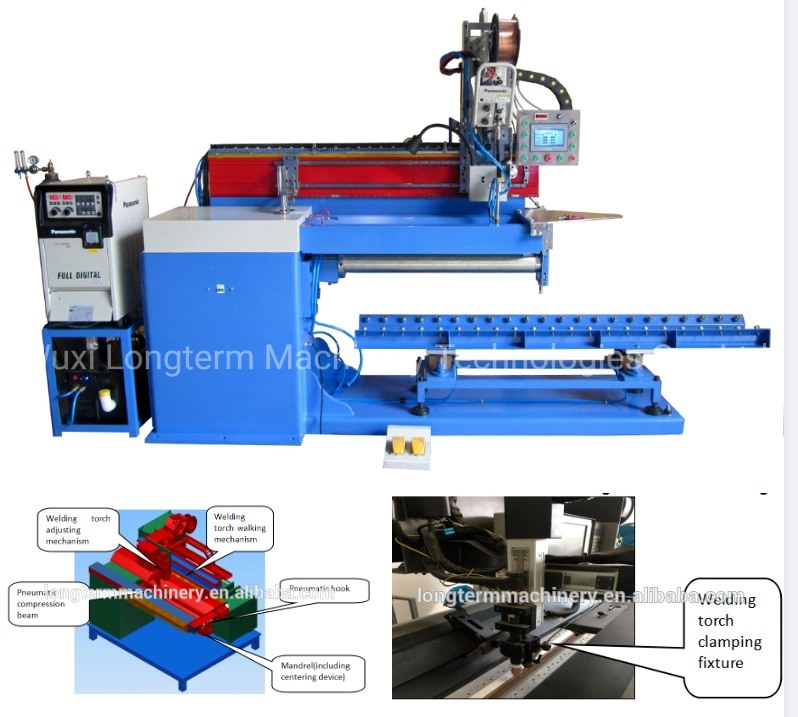 China Low Price Spot / Straight Circle Seam Welding Machine for Solar Water Heater Tank