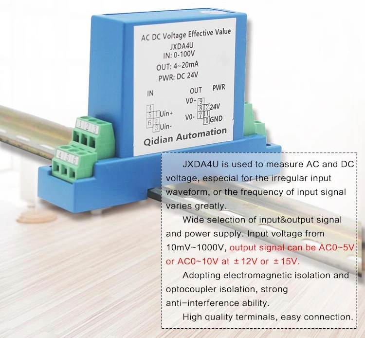 DC/AC Voltage Transmitter 1V/5V/10V/50V/100V/200V/300V/500V/1000V High Volatge Transducer