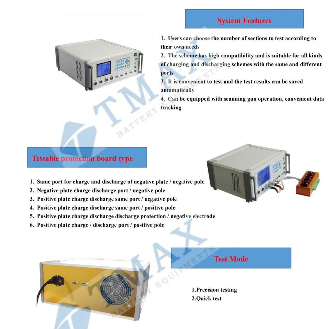 TMAXCN Brand 1-24 Series High Precision Protection Board Tester BMS Tester