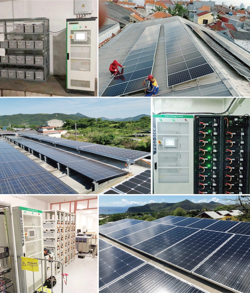 Manufacturer Atess Hybrid Solar 30kw 50kw 100kw 3 Phase Inverter for Solar Lithium Battery Home Energy Storage System