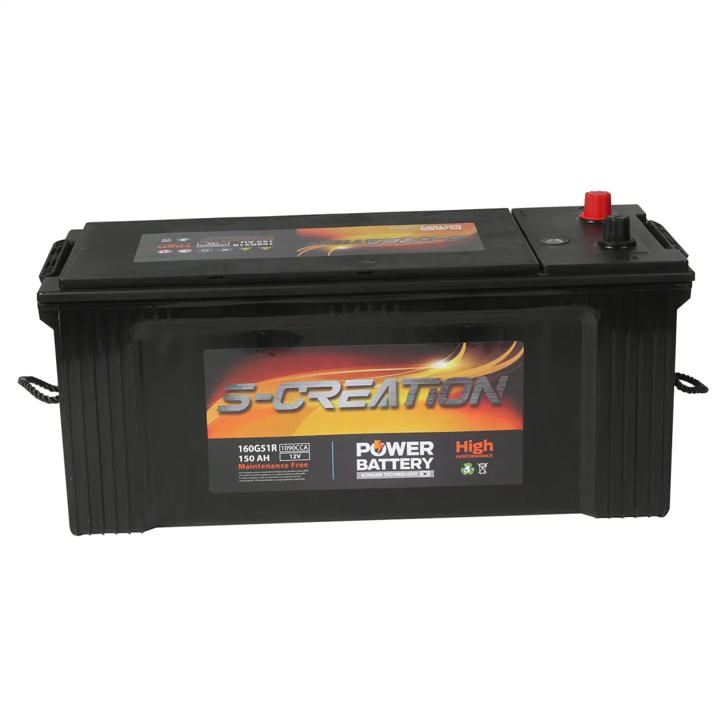 Rechargeable Sealed Car Battery 12V 150ah JIS High-Quality Car Battery