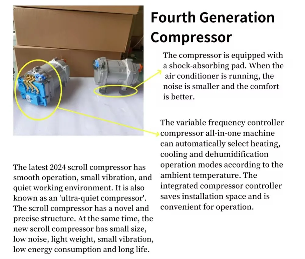 Split Car Air Conditioner 24V Metal Outdoor Unit Air Conditioning Set 12V Truck Air Conditioner