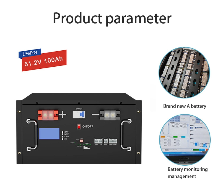 48V 100ah LiFePO4 Lithium Ion Li Ion Power Battery Pack for Solar/UPS/Motorhome/EV