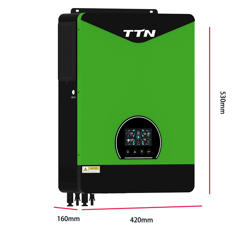 Ttn Solar Energy System Inverter Lithium Battery 98% Efficiency 220/230/240VAC