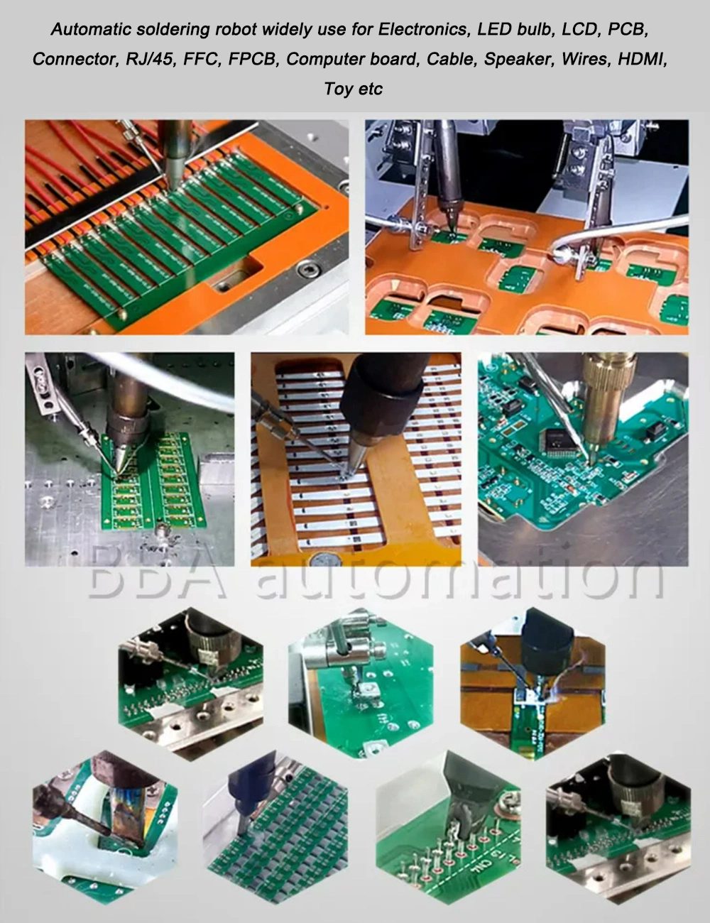 Bba Factory Direct Price Automatic Soldering Robot Wire Bonding Machine Battery Soldering Machine Capacitor Resistor Filing Machine Lehim Makinasi Process