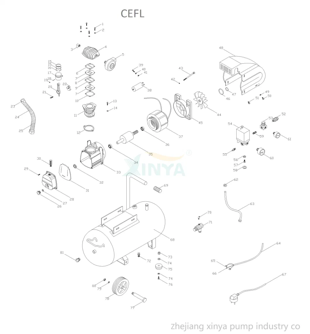 Xinya 24L Best Price Wholesale Small Prtable Air Compressor