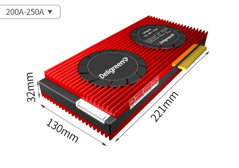 Wholesale BMS 16s 48V 150A 200A 250A with Uart 485 Faster Cooling LiFePO4 Battery RV Electric Scooter Electric Tool