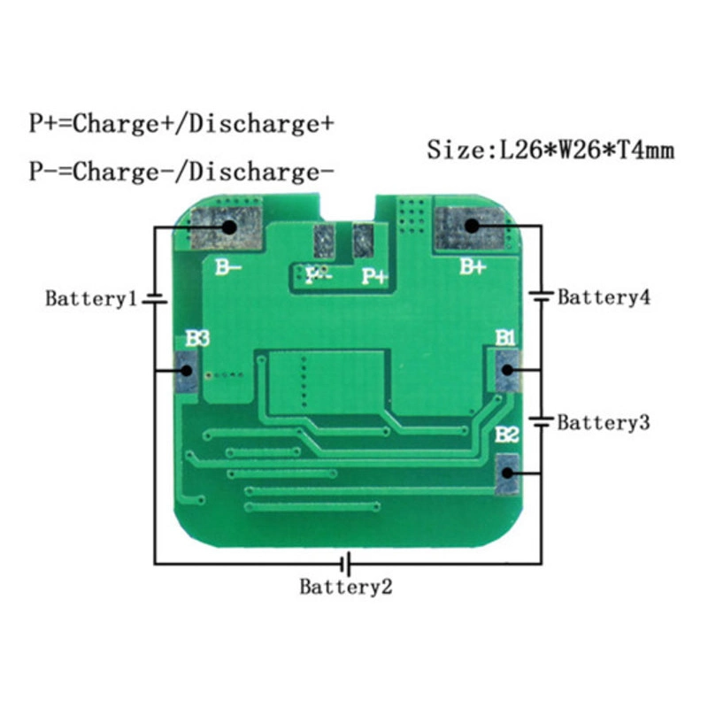 4s 8A Li-ion BMS for 12.8V Lithium Battery Support RS485 Bluetooth Protocol