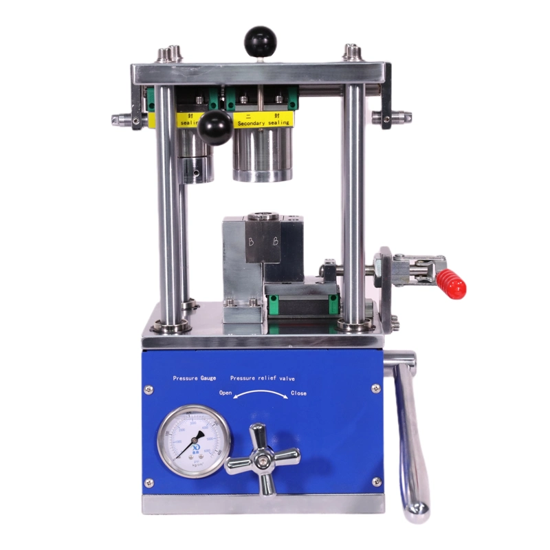 Cylindrical Cells 18650 21700 26650 32650 Hydraulic Cylinder Cell Crimping Machine Manual Sealing Machine