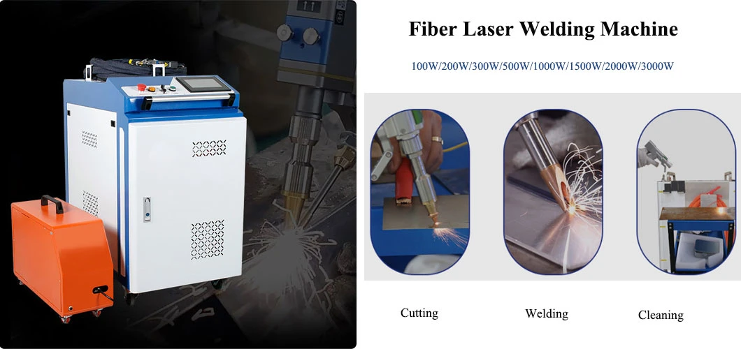 1500W 2000W Fiber Laser Hand Welder Portable Laser Welding Machine for Metal Stainless Steel