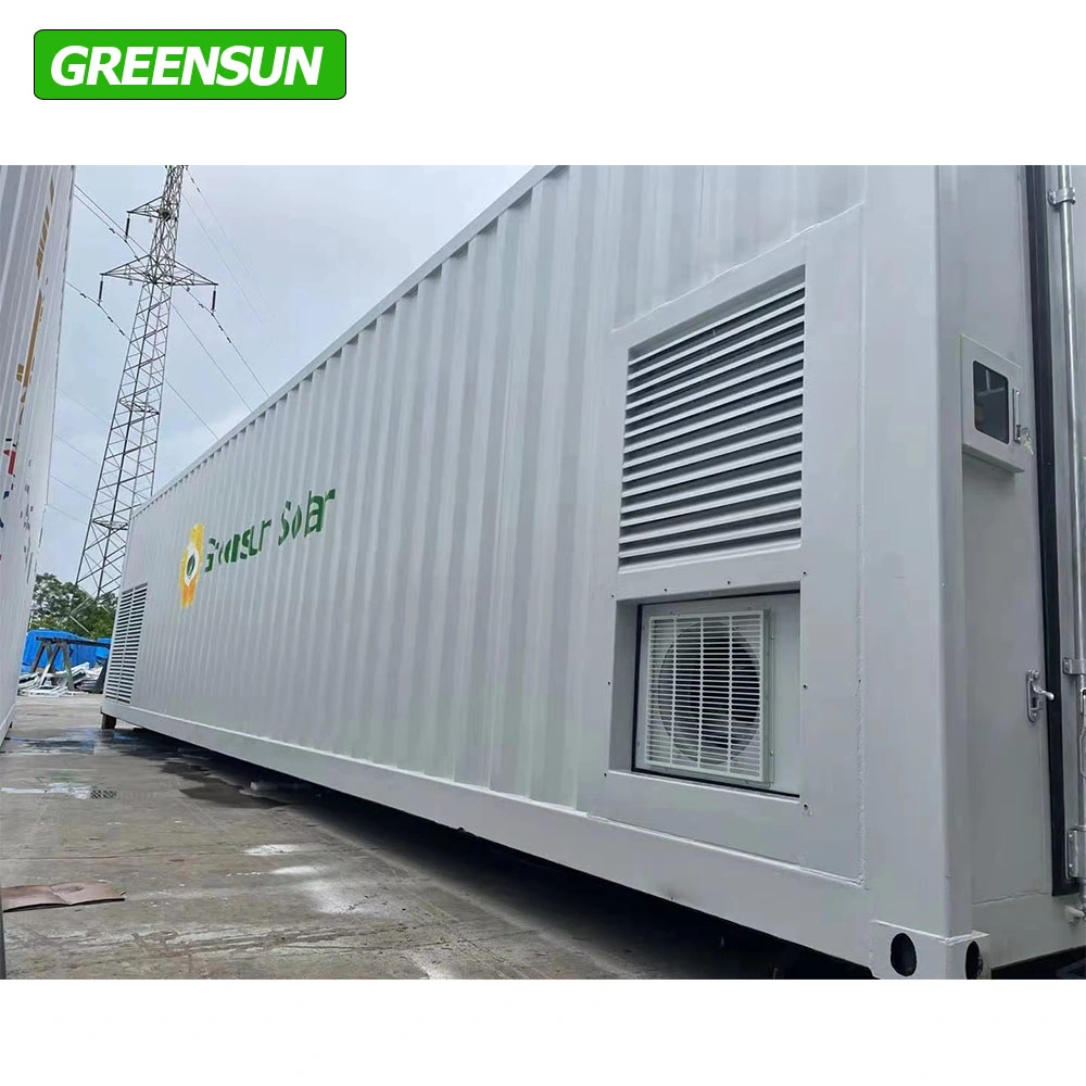 Greensun Solar LiFePO4 Ess MSDS CE 200kw 100kw~2mwh Lithium Energy Storage Battery