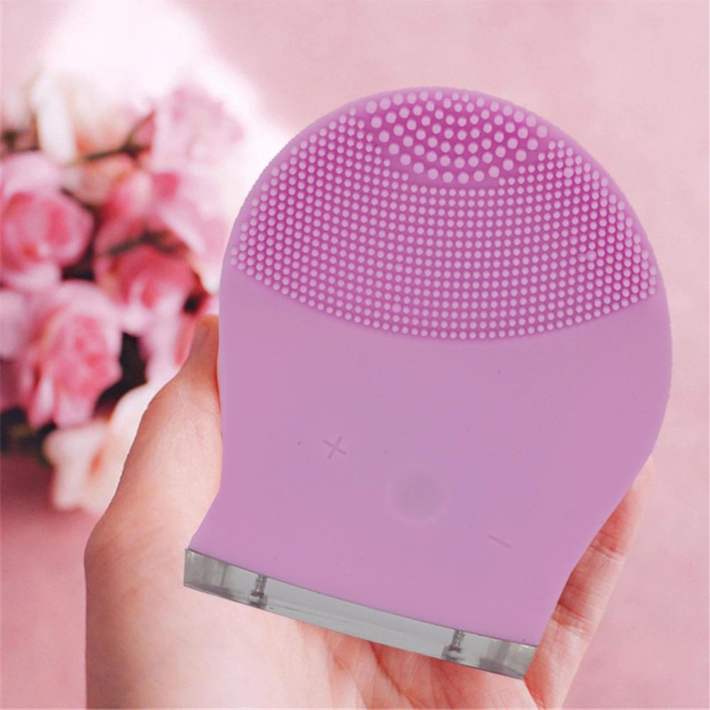 Low Price Rechargeable Silicone Electric Exfoliating Cleaner Face Washing Device