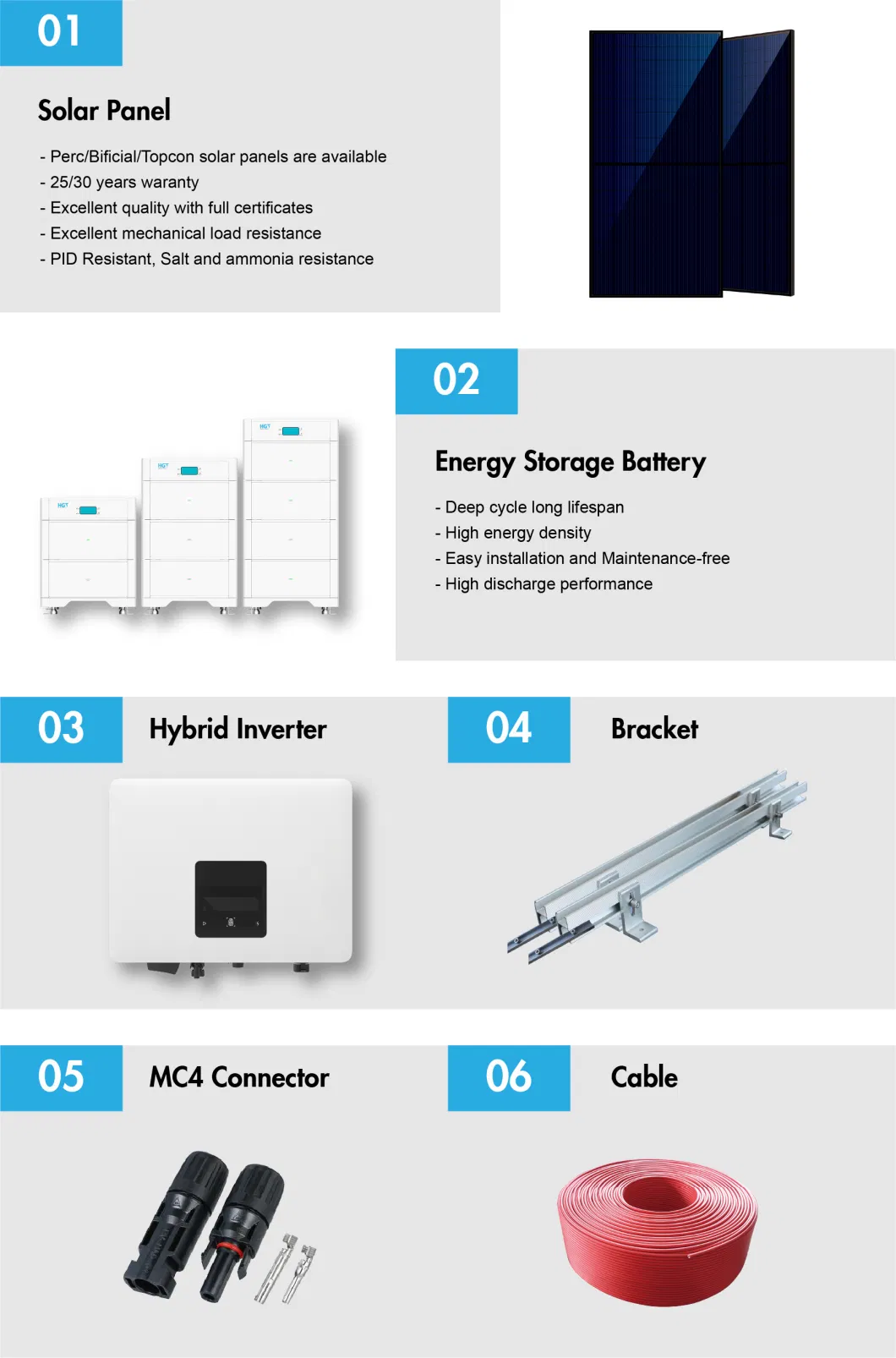 4.4kw High Efficiency Solar Energy Storage Power System for Householder