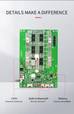 JBD 3s 4s 7s 8s 14s 16s 17s 20s 21s 24s 28s placa BMS 48V 36V 24V 12V LiFePO4 <a href='/bateria/'>batería</a> BALANCE BMS 60A 80A 100A 120A