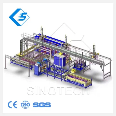 Fabricante china de la jaula del depósito Spot CIB IBC de soldadura de producción automática de la jaula que hace la máquina