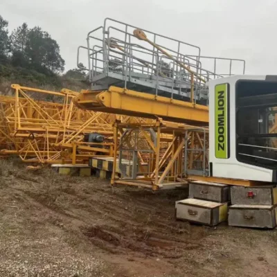 Segunda mano Zoomlion Wa6515-10b Construcción grúa torre de cabeza plana