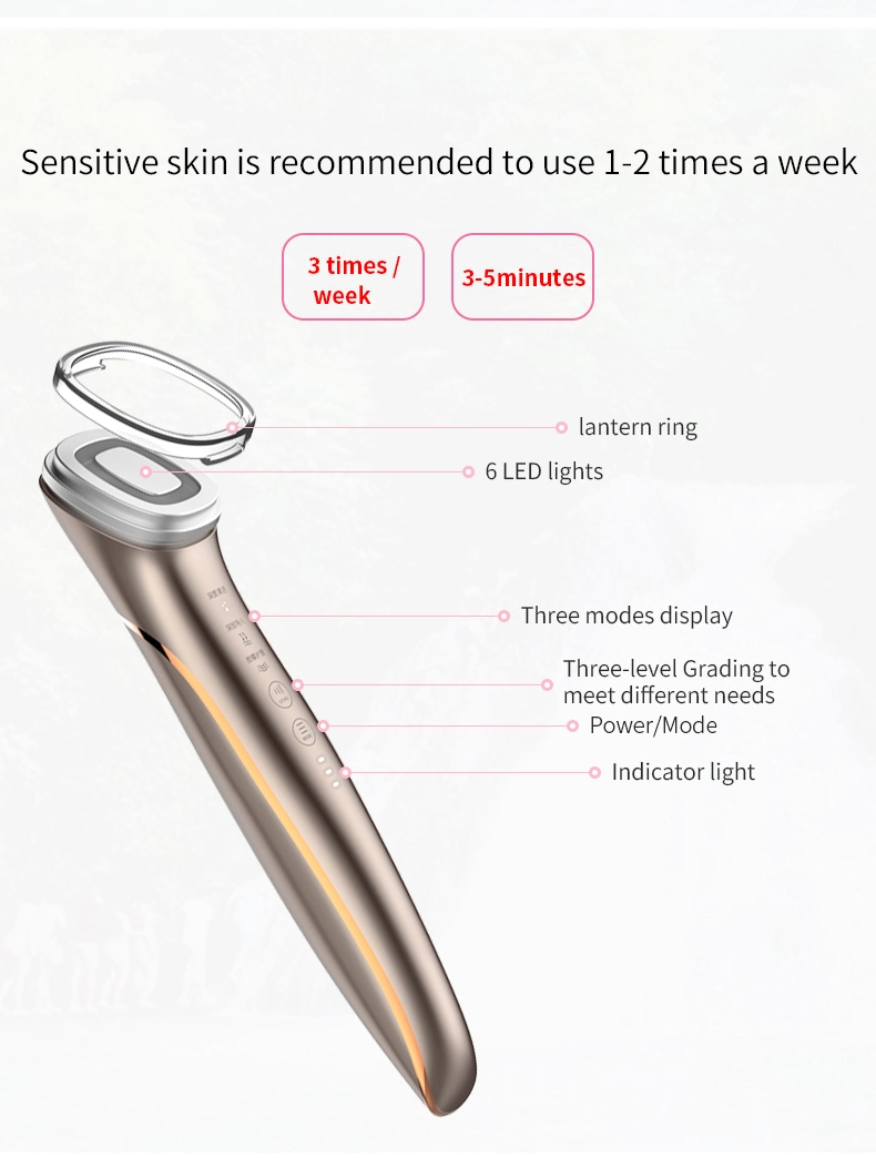 Smooth Skin Surface Fine Lines Enhance The Contour EMS LED Beauty Device