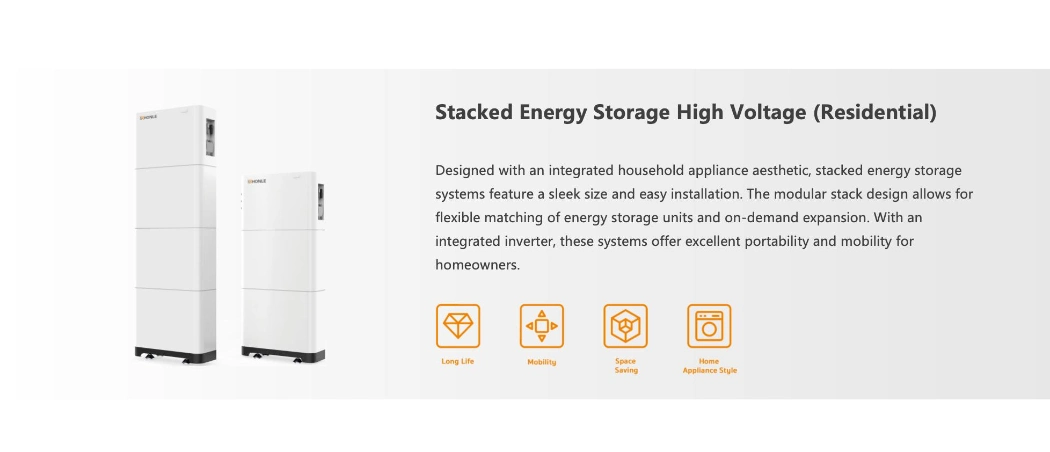 Hot Sale Stacked High Voltage LFP LiFePO4 Battery Storage Energy Solar Lithium Ion Batter