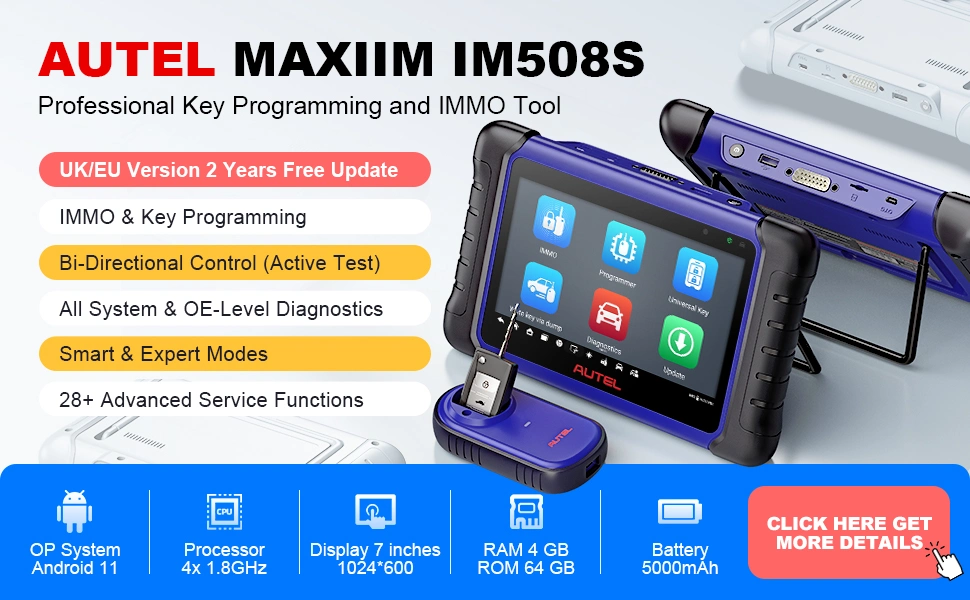 Advanced Autel Maxiim Im508s Im508 Cars Key Programmer IMMO Programming Diagnostic Tool Escaner Auro Otosys Im100