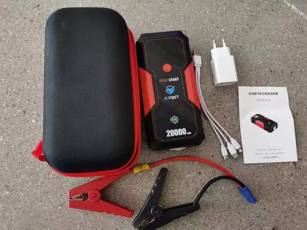 Car Jump Starter 20000mAh Power Bank Jump Starter 12V Car Lithium Battery Booster Charger Starter