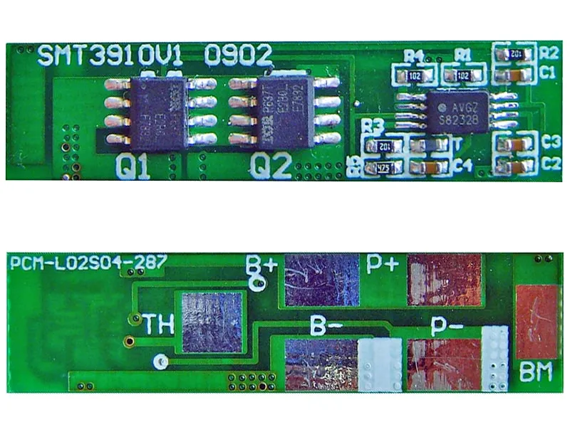 2s 4A BMS for 7.2V 7.4V Li-ion/Lithium/Li-Polymer 6V 6.4V LiFePO4 Battery Pack with Ntc Size L39*W10*T3mm (PCM-L02S04-287)