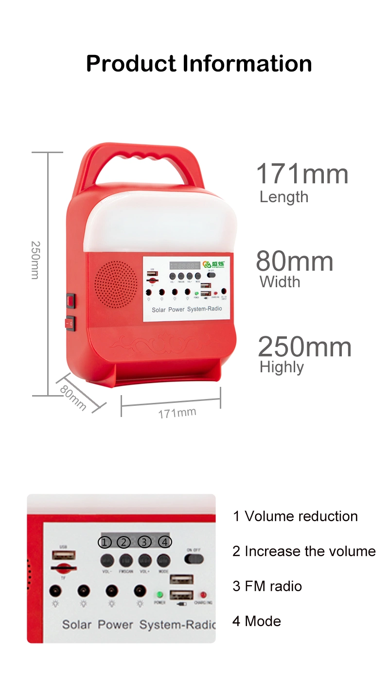 Solar Power Generator Kits Mini Rechargeable Home Lighting Solar Power System Price Sre-585