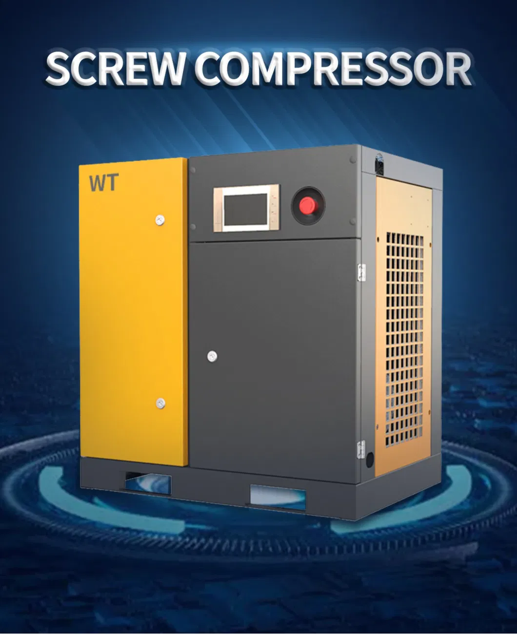 Low Pressure Industrial Oil Free Small Rotary Screw Air Compressor 7.5kw 10HP for Sale