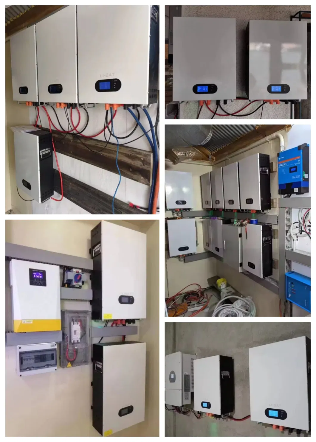 48V 200ah Deep Cycle Solar Energy Storage for Home Wall Mounted LiFePO4 Lithium Ion Battery