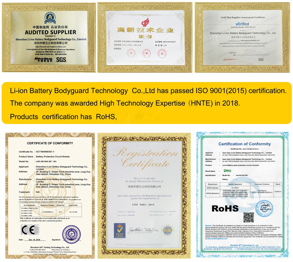 Manufacturer BMS Boards 11V 3s Battery Packs