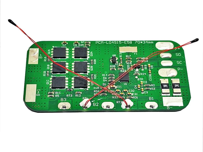 3s 4s 15A BMS for 14.4V 14.8V Li-ion/Lithium/Li-Polymer 12V 12.8V LiFePO4 Battery Pack with Smbus Protocol and Ntc (PCM-L04S15-E58)