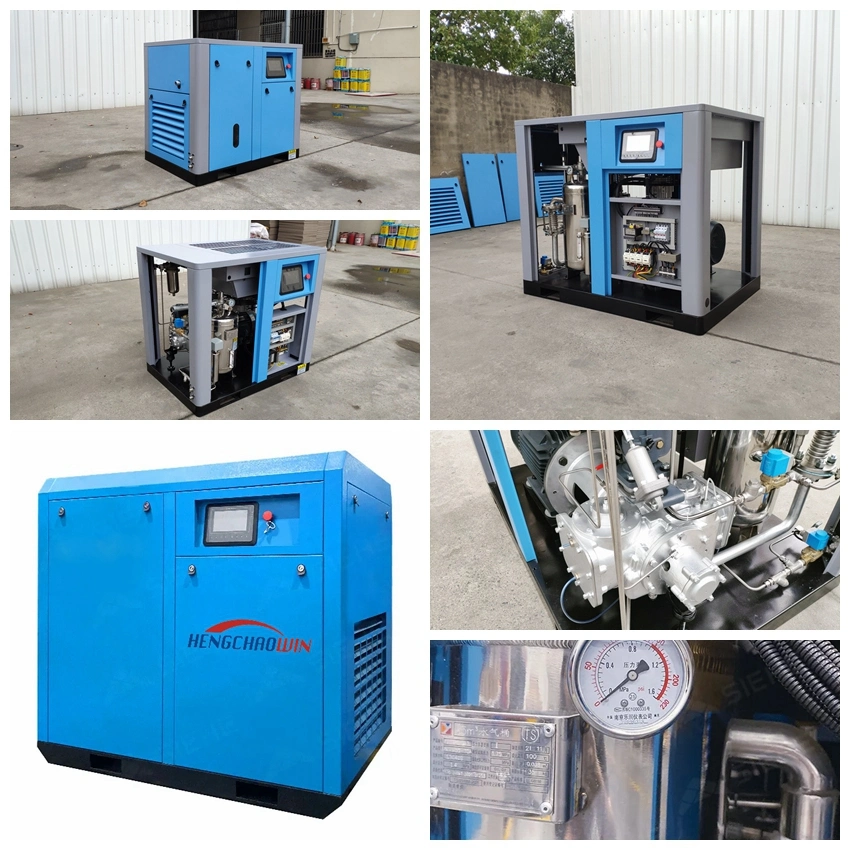 Low Pressure Industrial Oil Free Small Rotary Screw Air Compressor 7.5kw 10HP for Sale