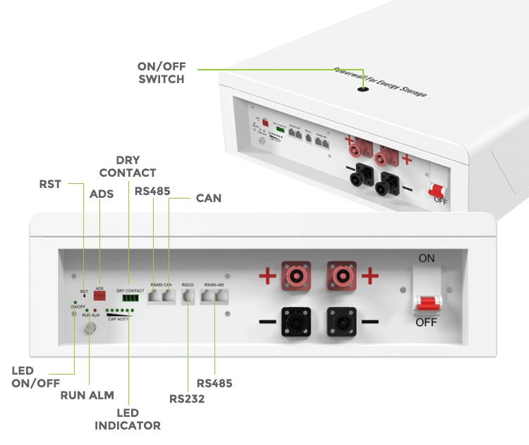 48V/51.2V 100ah 200ah 5kwh 10kwh Wall Mount Type Lifep04 Lithium Bttery Module with Smart BMS for Solar Energy Storage System 5.12kwh 10.24kwh Lithium Battery