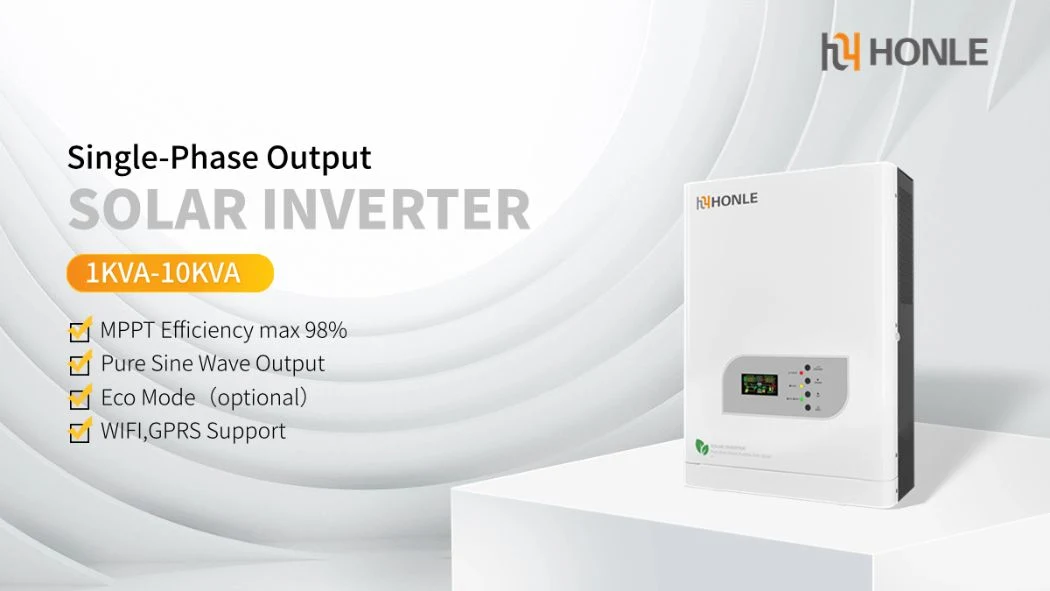 off-Grid Solar Energy Pure Sine Wave Hybrid Inverter 4800W 220V Single Phase Inverter Work with Lithium Battery