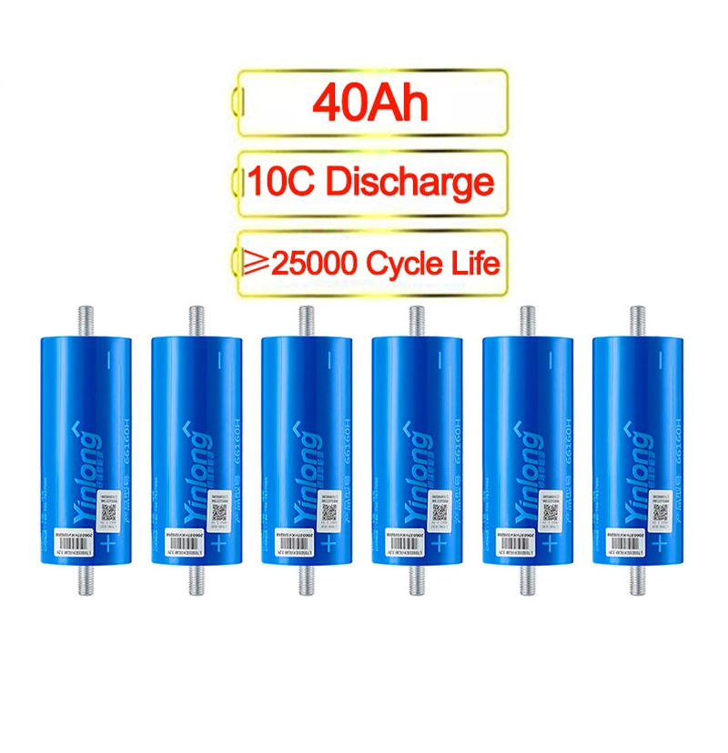 Cheap Price Deep Cycle 10c 2.3V 40ah Lithium Lto Titanate Battery Cell Yinlong for Car Audio