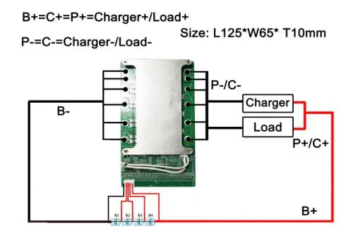 Lws 4s 8s 12s 16s 20s 24s 100A BMS for 12V 24V 36V 48V 60V 72V LiFePO4 Battery Cells