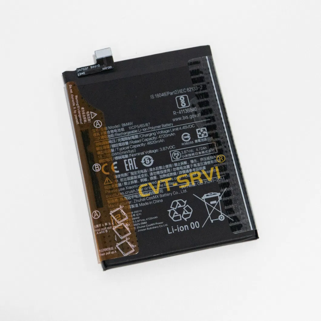 Good Quality Lithium Polymer Phone Battery for 4720 mAh Capacity 3.87 V RM 10t Lite Bm4w