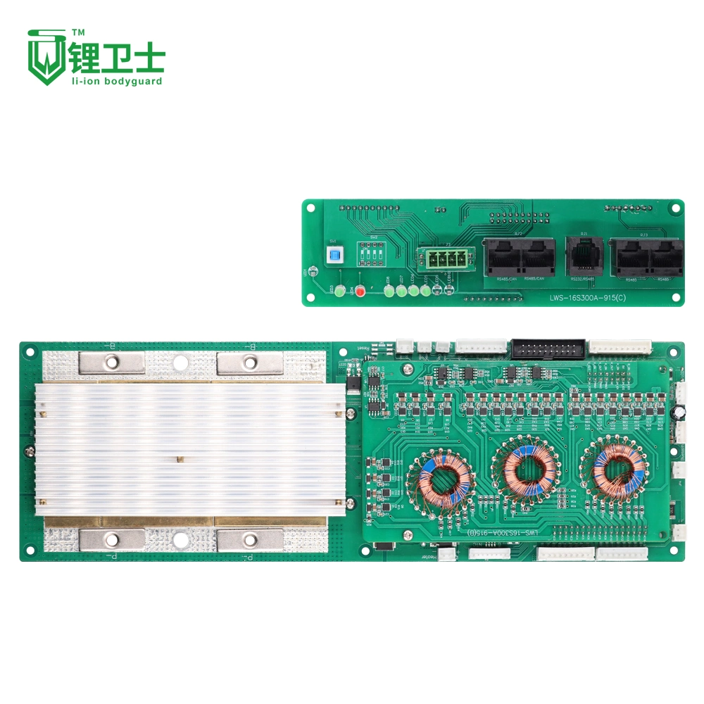 Smart PCB BMS Battery Repair Function 5-16s 100A 200A 300A Energy Storage Home 16s BMS for 36V Li-ion LiFePO4 Battery Pack