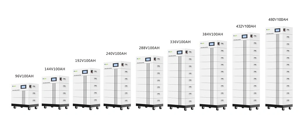 Best Seller in Europe High Voltage Stackable Home Use 150V 192V 200V 300V 400V 500V 100ah Lithium Ion LiFePO4 Cells Battery for Solar System with Smart BMS